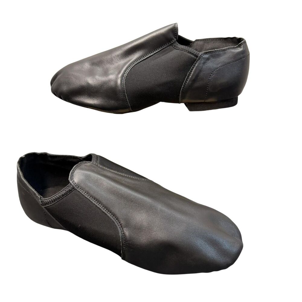 Slip On Jazz Dance Shoes Womens 8.5 Black Athletic Sneaker Slip Resistant